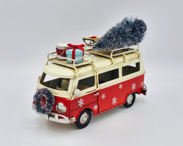 Christmas Tin Campervan Model