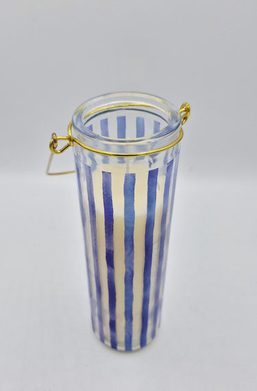 Stripy Jar Candle