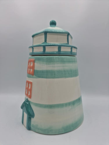 Ceramic Lighthouse Jar