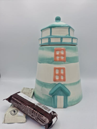 Ceramic Lighthouse Jar