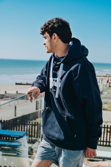 Unisex Navy Hoody "Room With A View"