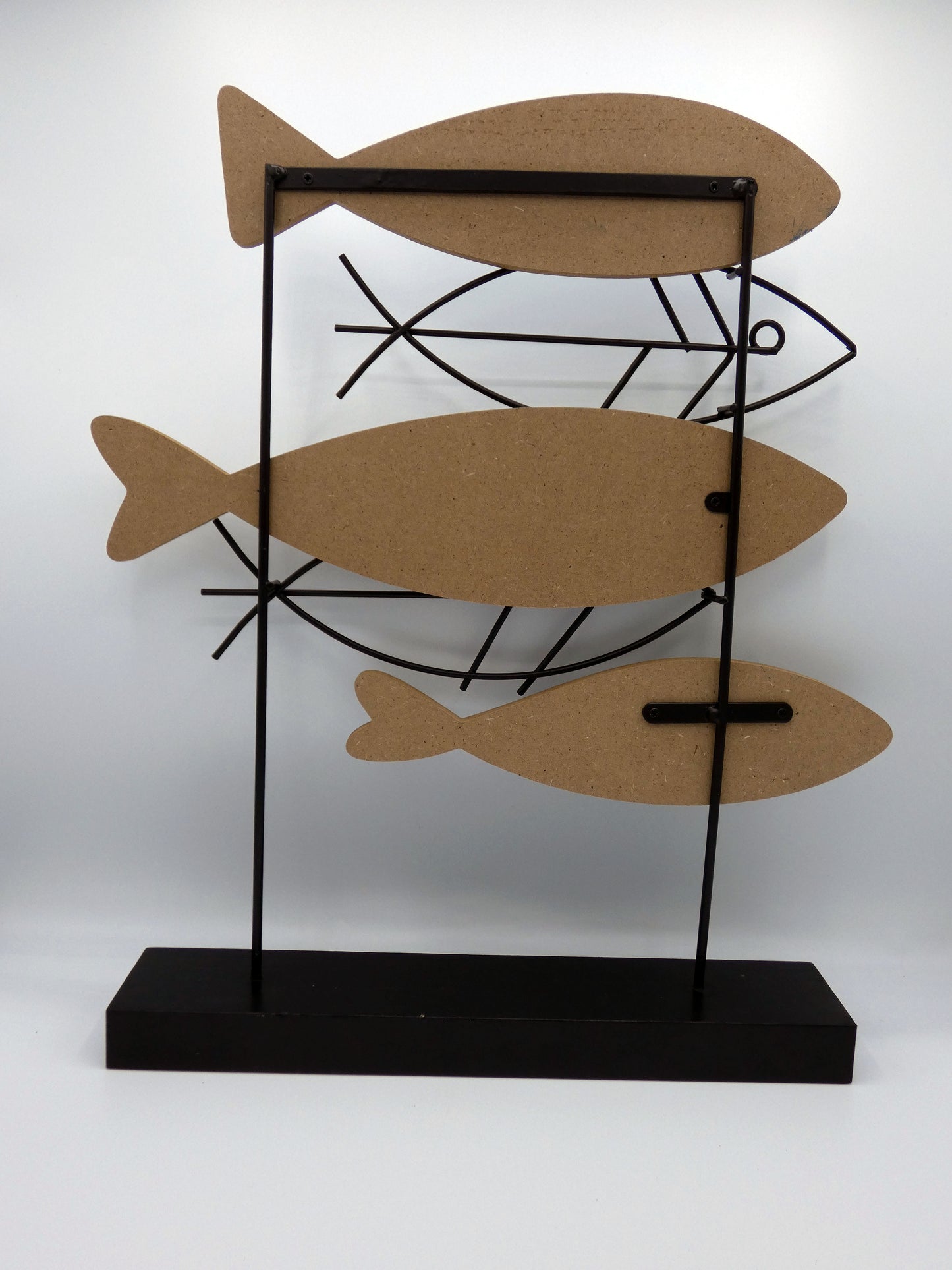 Quad of Wooden Fish Stand