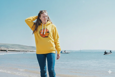 Unisex Yellow Hoody "Salty But Sweet"