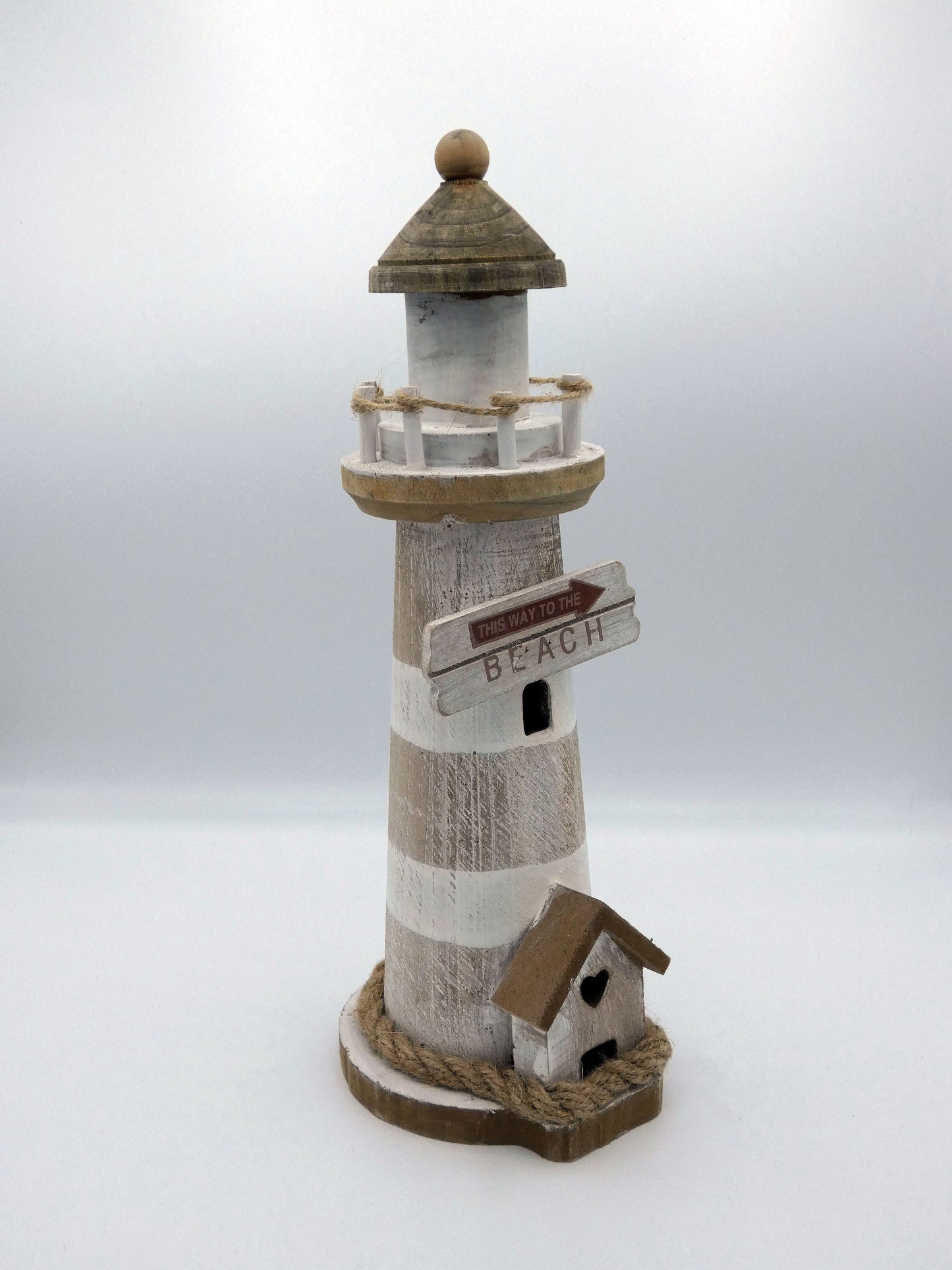 Small Wooden Driftwood Lighthouse now in 2 Colours Cool Price