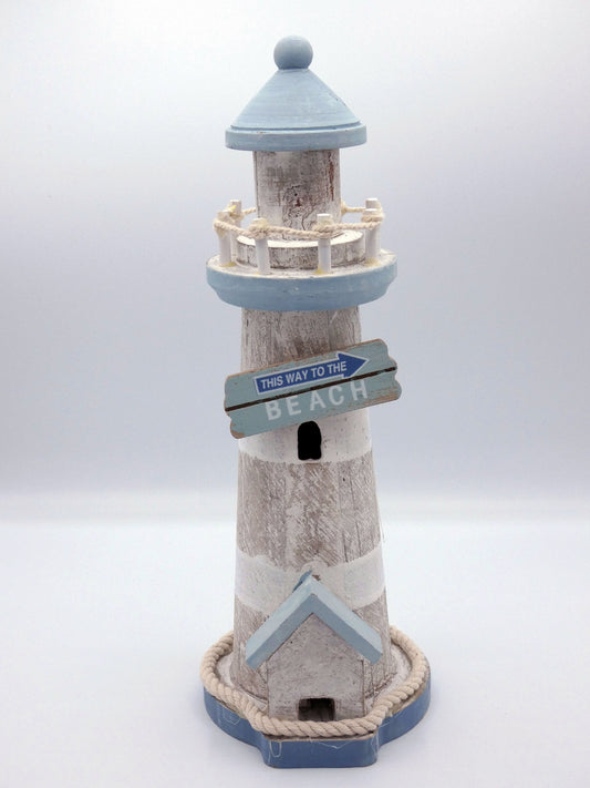 Small Wooden Driftwood Lighthouse now in 2 Colours Cool Price