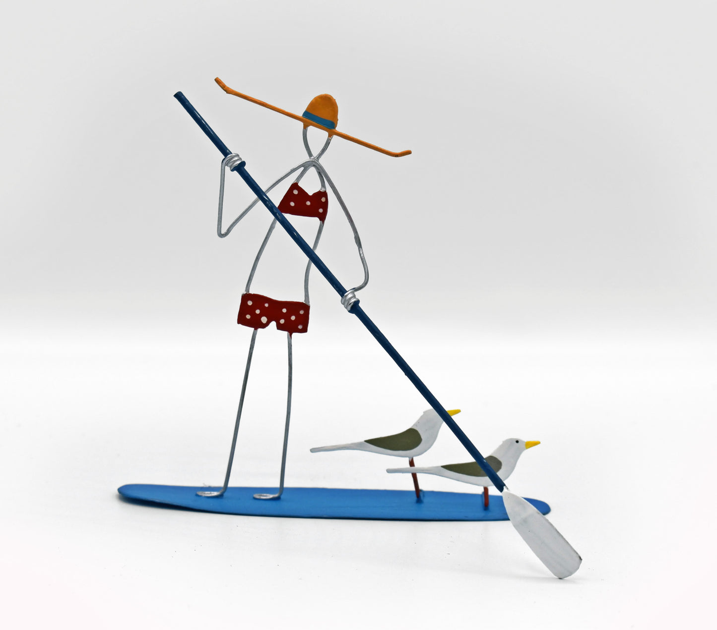 SUPS Girl on a Paddleboard small funky figure Lets SUP