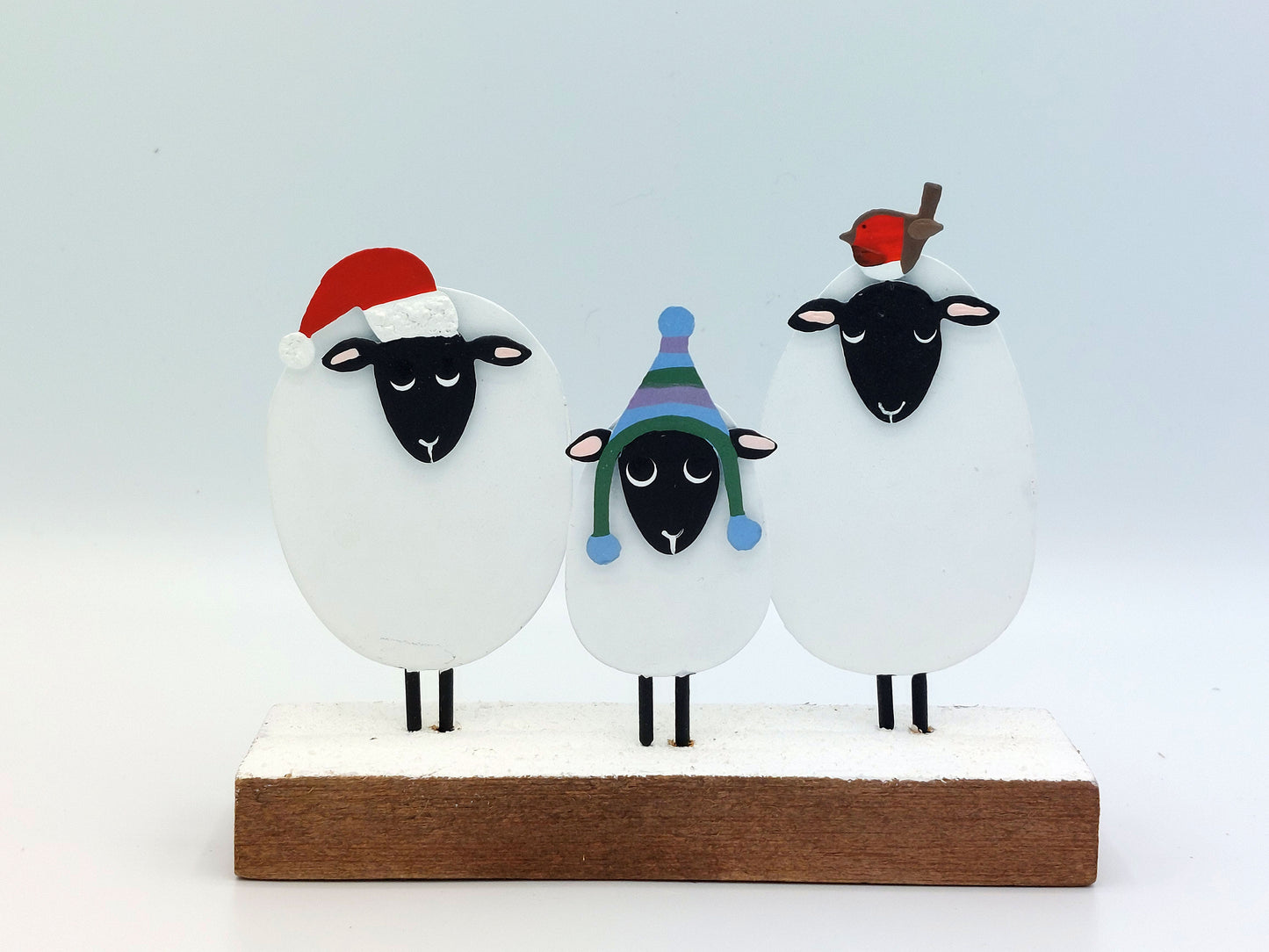 Christmas Winter Funky Sheep Scene