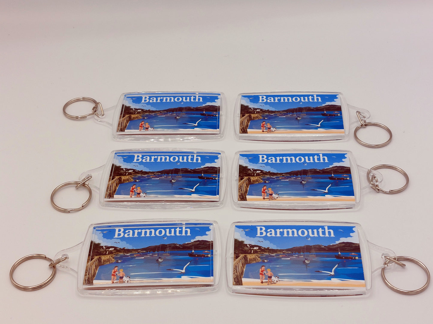 Set of 6 Barmouth Keyrings