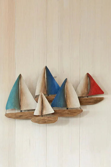 Sailing Boats Metal Wall Art