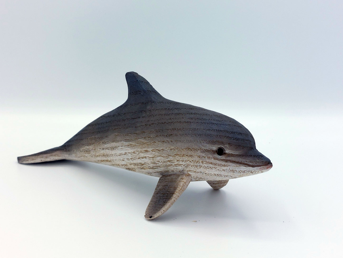 Dolphin driftwood look ceramic figure