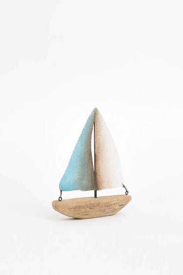 Wood & Metal Sailing Boat Small
