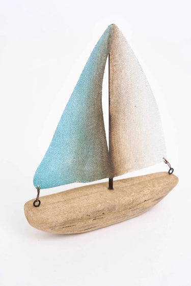 Wood & Metal Sailing Boat Small