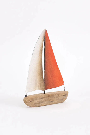 Wood & Metal Sailing Boat Large