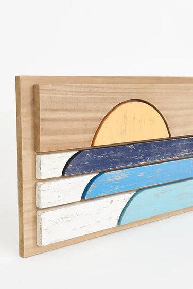 Wooden Sunset Wall Art