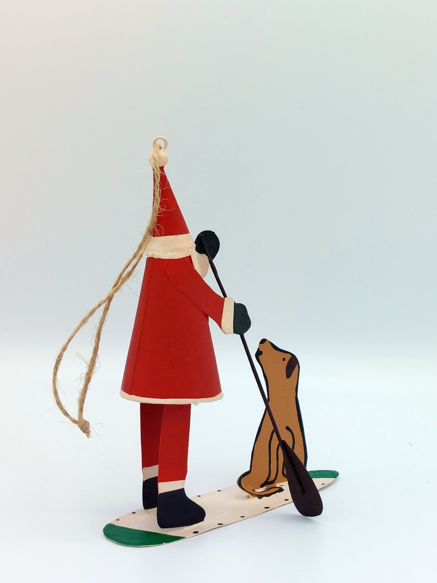 SUPS Santa on a Paddleboard small funky figure Lets SUP