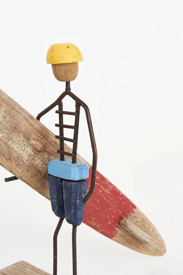 Rustic Wood & Metal Surfer