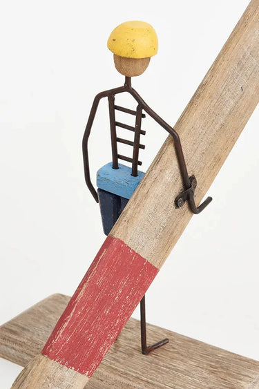 Rustic Wood & Metal Surfer