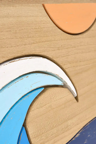 Wooden Wave Wall Art