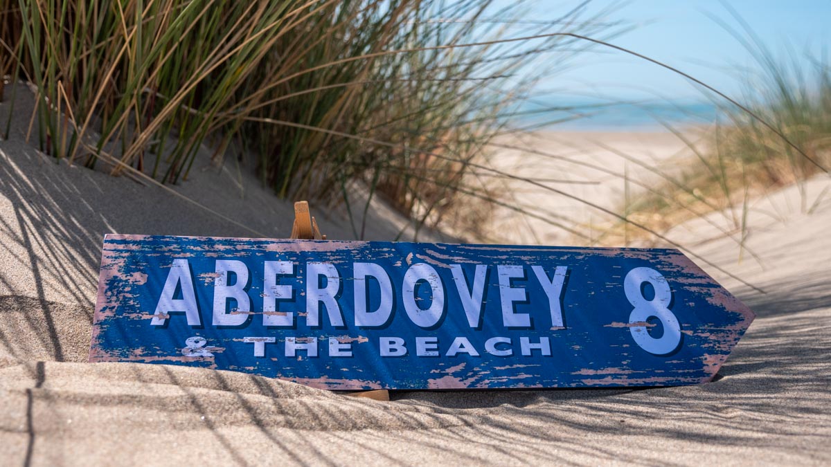 Aberdovey & The Beach Wooden Sign