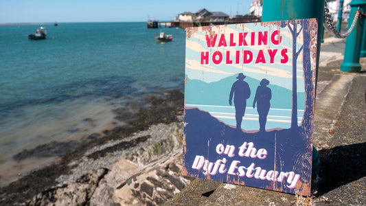 Walking Holidays On The Dyfi Estuary Wooden Sign