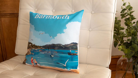 Barmouth Beach Cushion