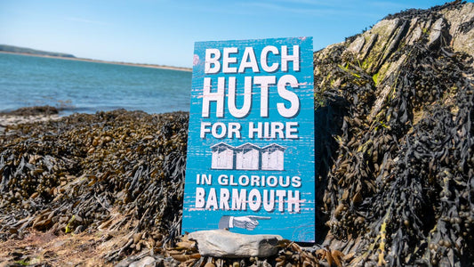 Barmouth Beach Huts For Hire Wooden Sign
