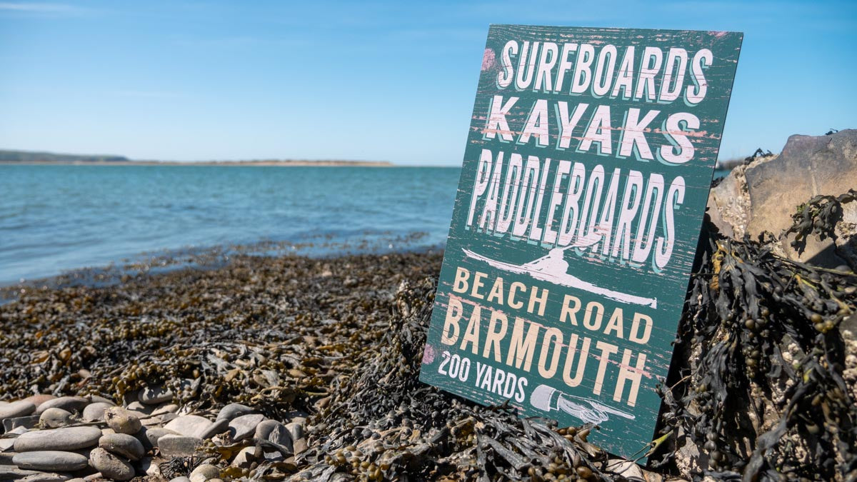 Barmouth Surfboards, Kayaks & Paddleboards Wooden Sign
