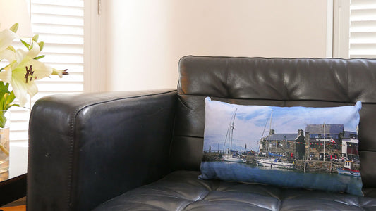 Barmouth Harbour Cushion