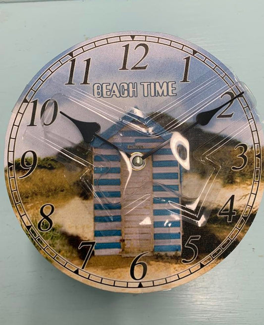 Beach Hut Themed Clocks