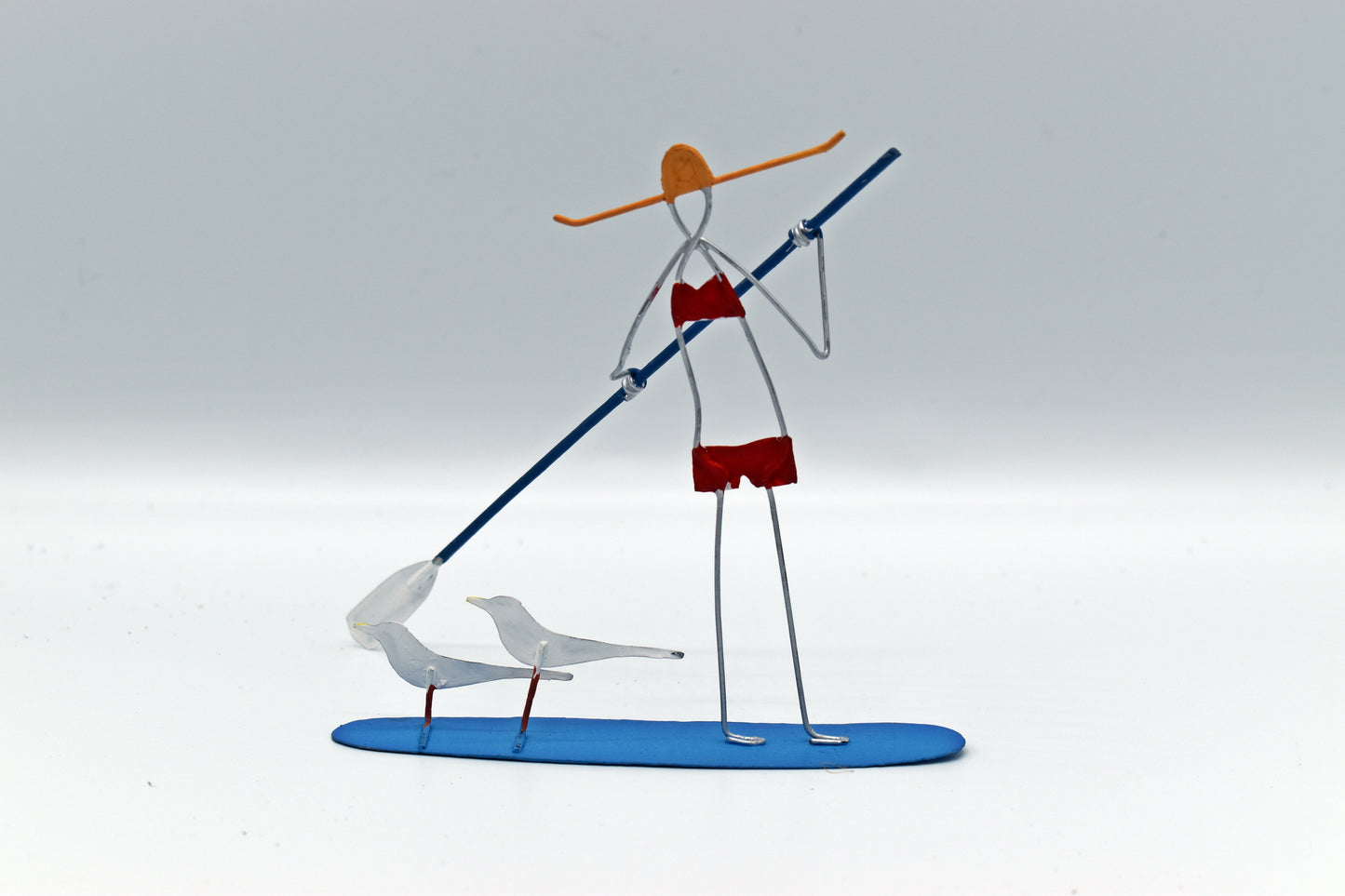 SUPS Girl on a Paddleboard small funky figure Lets SUP