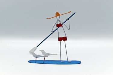 SUP Girl Paddleboarder Figure