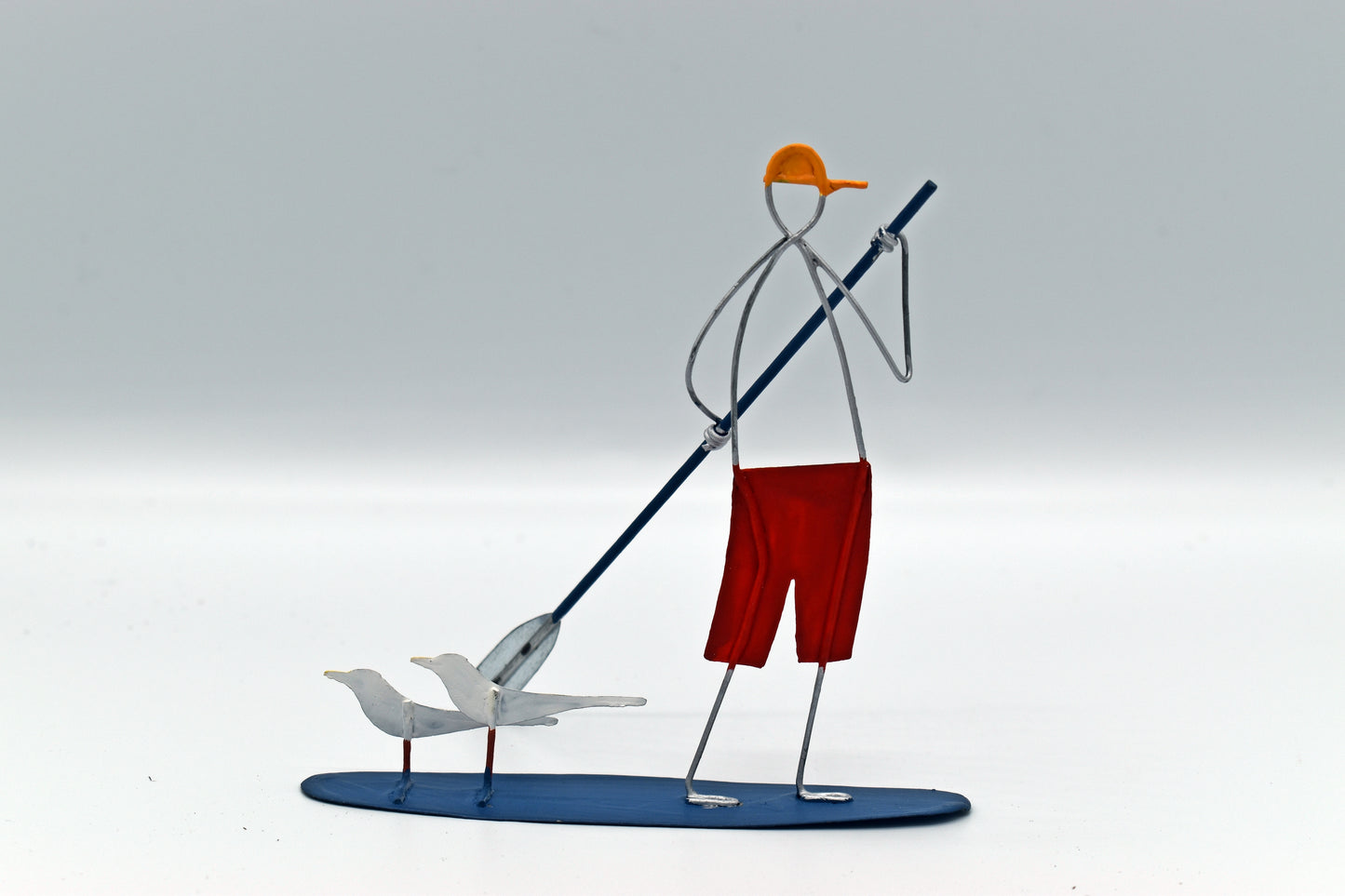 SUPS Boy on Paddleboard Small Funky Wire Figure Lets SUP