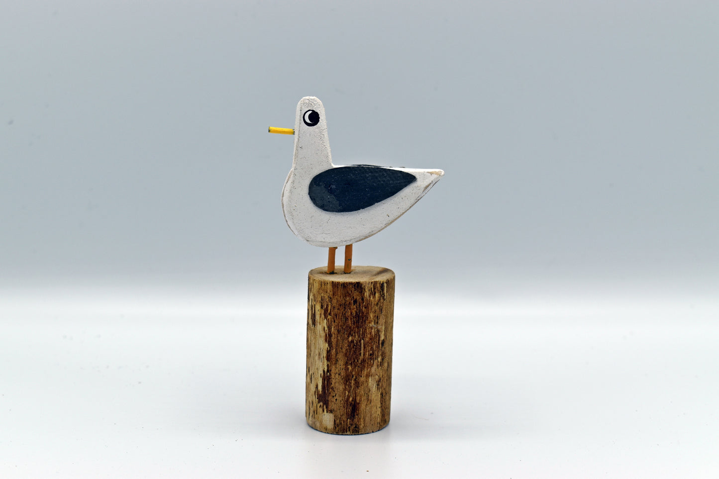 Little Gull on a Groyne wood and painted