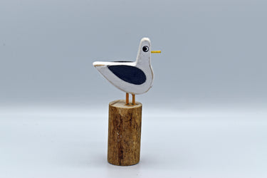 Gull Ornament In Wood & Metal