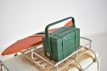 Retro Tin Camper Model With Surfboard In Red Or Blue * Special Offer *