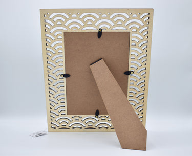 Green Wooden Photo Frame "Waves Design"