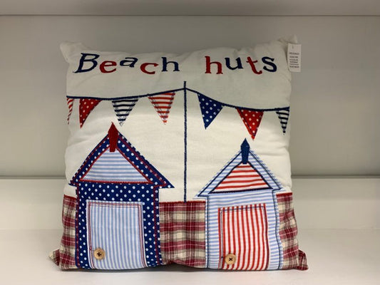 2 Beach Huts Cushion