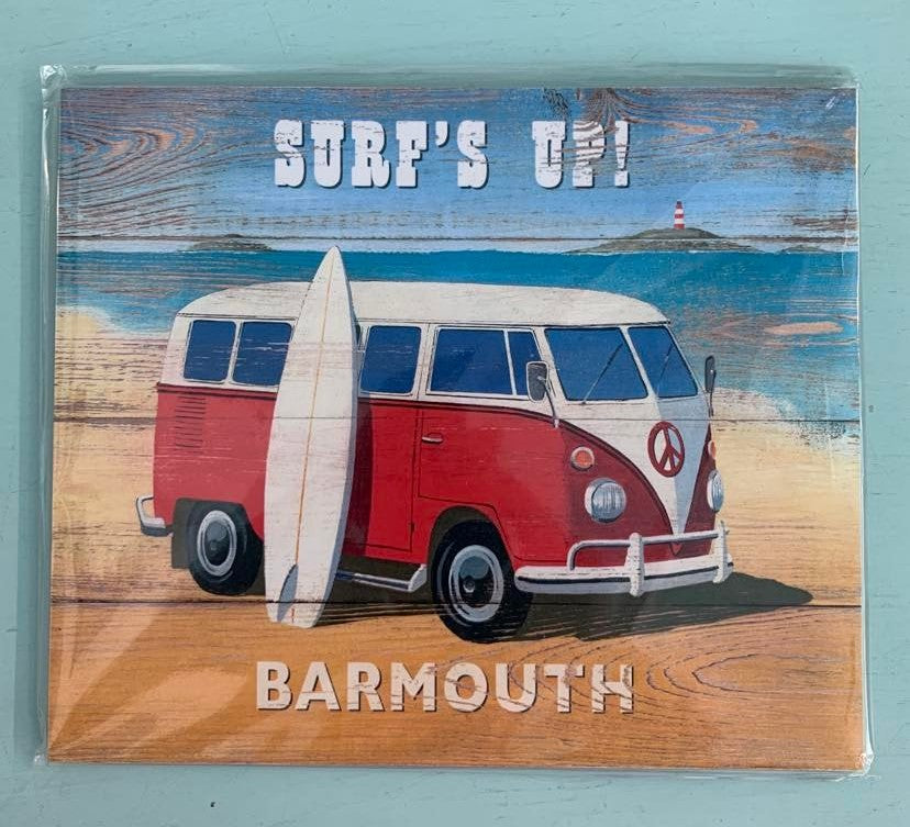 Surf's Up Barmouth Wooden Sign