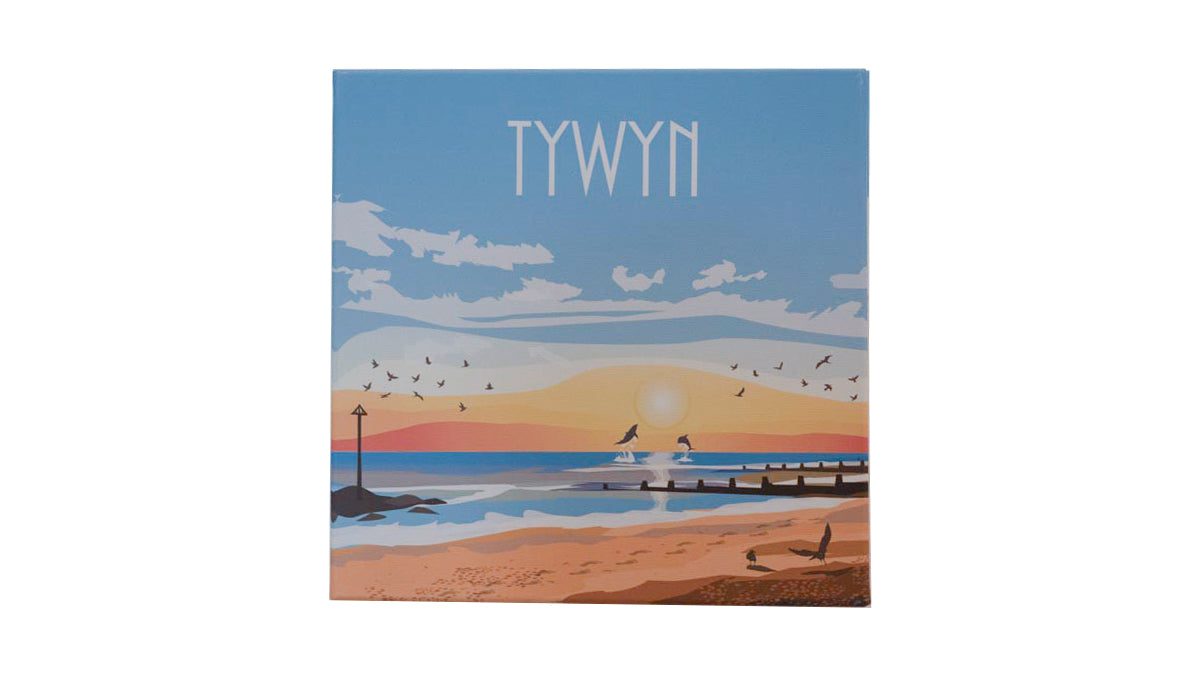 Tywyn Sunset Canvas Print