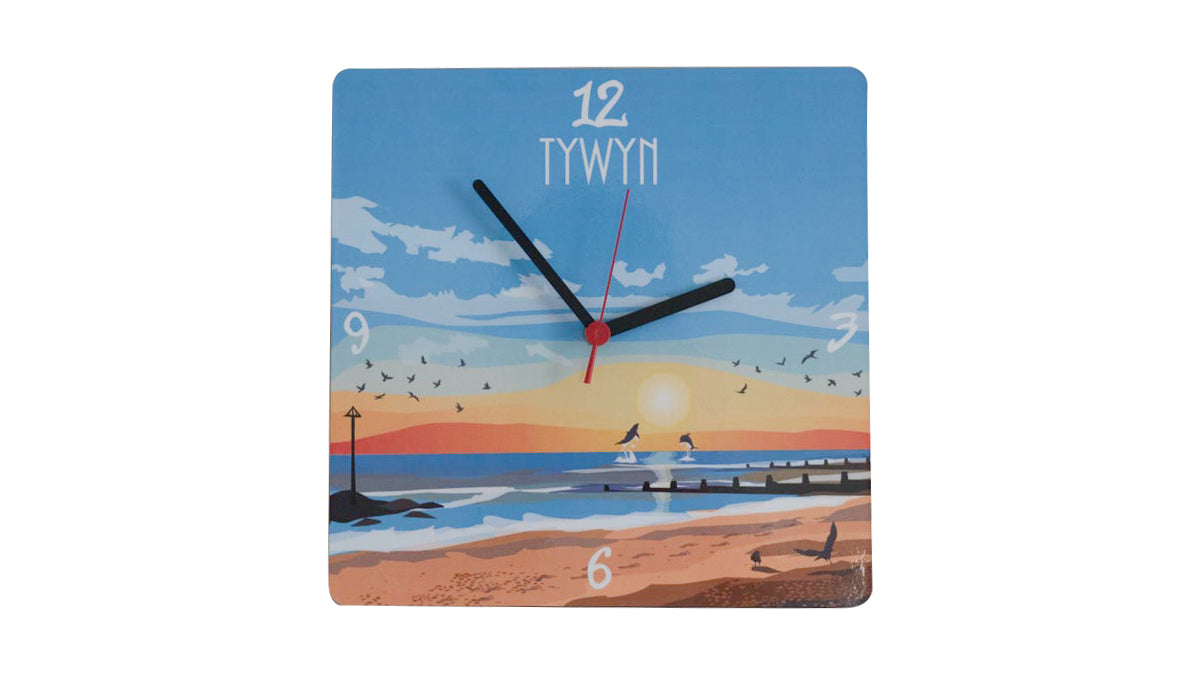 Tywyn Sunset Wall Clock