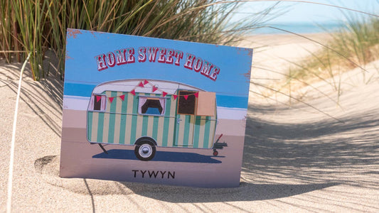 Home Sweet Home Tywyn Wooden Sign