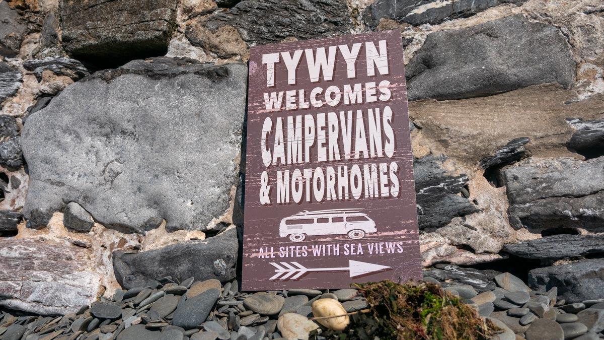 Tywyn Campervans & Motorhomes Wooden Sign
