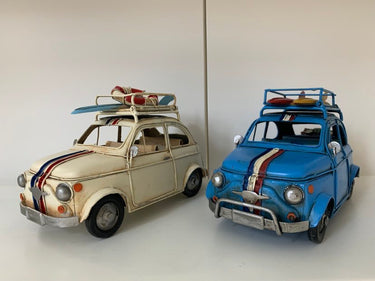 Retro Tin Model Car With Flip Top Photo Frame